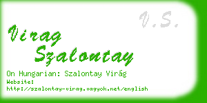 virag szalontay business card